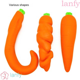 Lanfy ของเล่นบีบแครอท ผัก แครอท กระต่าย เมมโมรี่ทราย สร้างสรรค์ กาวนุ่ม พนักงานออฟฟิศ