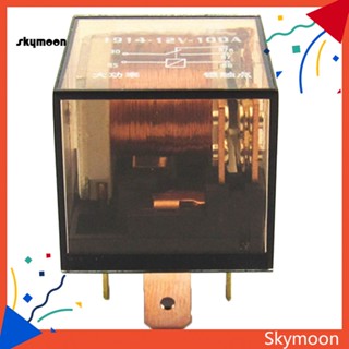 Skym* รีเลย์ไฟแสดงสถานะ DC 12 24V 80A 1NO 1NC SPDT 5 Pins สีเขียว สําหรับรถยนต์ รถบรรทุก