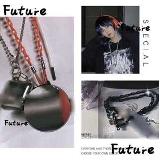 Future สายโซ่คล้องคอ อะคริลิค ยืดหยุ่น ป้องกันการสูญหาย สีพื้น