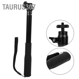 Taurus307 12 นิ้ว 3 ส่วนอลูมิเนียมอัลลอยด์มัลติฟังก์ชั่น Monopod ส่วนต่อขยาย 1/4 รูสกรู