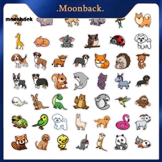 &lt;moonback&gt; สติกเกอร์ ลายสัตว์ธรรมชาติ ไม่มีกาว ทนต่อการฉีกขาด สําหรับติดตกแต่งบ้าน 100 ชิ้น