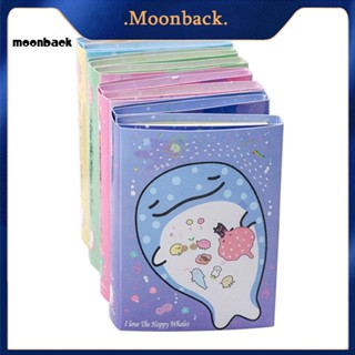 &lt;moonback&gt; กระดาษโน้ตมีกาว ลายปลาวาฬน่ารัก พับได้ สําหรับคั่นหนังสือ เครื่องเขียน ของขวัญ