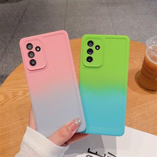 เคสโทรศัพท์ซิลิโคน TPU แบบนิ่ม ไล่โทนสี สีแคนดี้ สําหรับ Samsung Galaxy A14 A24 A34 A54 A13 M23 M33 M53 4G 5G