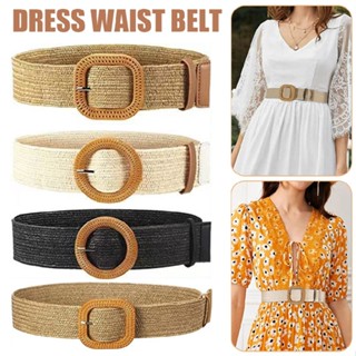 New Fashion Women Waist Belt Stretch Buckle Belt Wide Elastic Corset Waistband