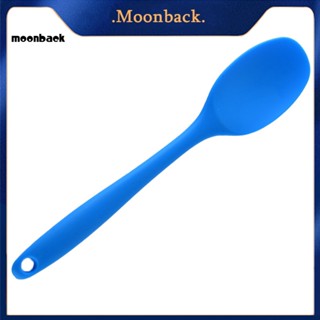 &lt;moonback&gt; ไม้พายซิลิโคน ด้ามจับยาว ไม่ติดช้อน เครื่องครัว สําหรับทําอาหาร