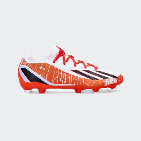 (SALE)Adidas รองเท้าฟุตบอล / สตั๊ด X Speedportal.3 Messi FG | Cloud White/Core Black/Solar Red ( GW8390 )