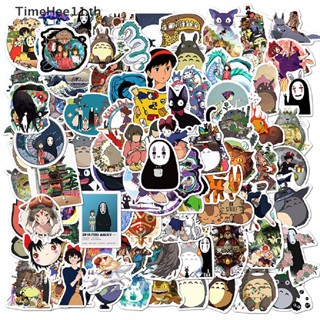 Timehee สติกเกอร์ ลายการ์ตูน Totoro No Face Man สําหรับติดตกแต่งแล็ปท็อป 100 ชิ้น