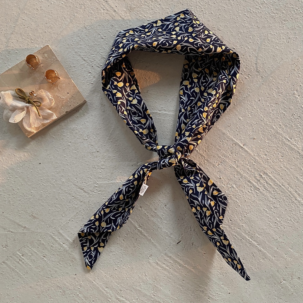 Parsimonous ยาว 100% ผ้าพันคอผ้าฝ้าย 4.1x45.3 นิ้วสายคล้องกระเป๋าผู้หญิงแฟชั่น Hairband 10.5x115 ซม.