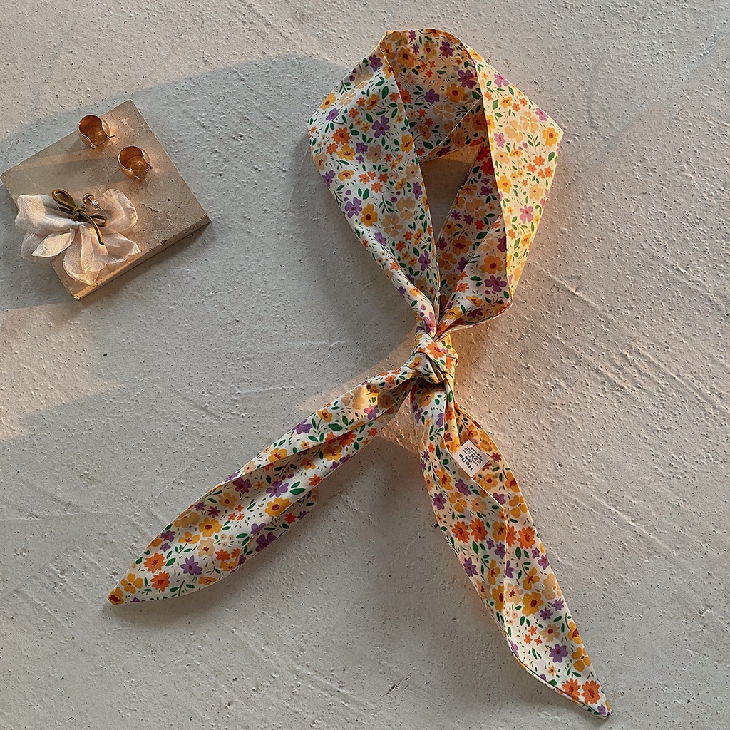 Parsimonous ยาว 100% ผ้าพันคอผ้าฝ้าย 4.1x45.3 นิ้วสายคล้องกระเป๋าผู้หญิงแฟชั่น Hairband 10.5x115 ซม.