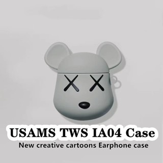 【imamura】เคสหูฟัง แบบนิ่ม ลายการ์ตูนมังกรดํา สําหรับ USAMS TWS IA04 USAMS TWS IA04
