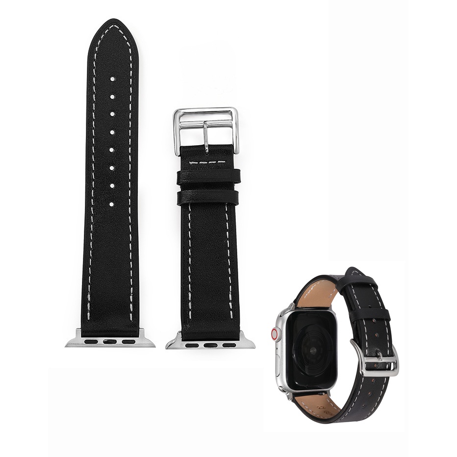 Bo-42 Premium Smart Watch Cowhide Strap สามารถเปลี ่ ยน Apple Watch, SamSung Huawei