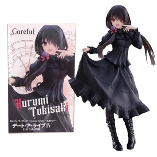 โมเดลฟิกเกอร์ PVC DATE A LIVE Tokisaki Kurumi Wear Black Dress ของเล่นสําหรับเด็ก เก็บสะสม