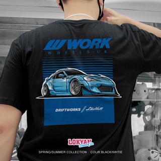 Attitude JDM เสื้อยืดแขนสั้น พิมพ์ลายจรวด กระต่าย 86BRZ สําหรับผู้ชาย