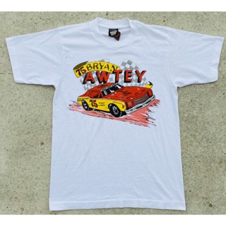 Rare Vintage 1990s Bryan Awtey Racing Tee - Small เสื้อแข่งรถ