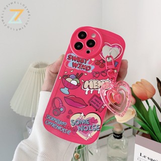 เคส VIVO V27E V23 V23E V25 V25E Y15S Y33S Y33T T1 Y21A Y21S Y35 Y02S Y16 Y12A Y12 Y15 Y11 Y20S Y20A Y22 Y50 Y30 Y31 Y01 Y91C บิ๊กอายส์วรรณกรรมสไตล์ริมฝีปากสีแดงซิลิโคนเคสโทรศัพท์