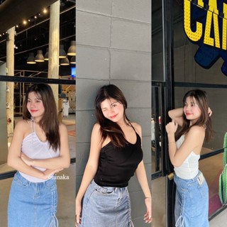 Oninaka เสื้อคล้องคอ ยืดได้ คอลใหม่ พร้อมส่ง สีมินิมอล 9a107#