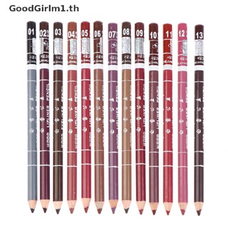 Goodgirlm1 ดินสอเขียนขอบปาก แบบไม้ กันน้ํา สําหรับผู้หญิง 1 ชิ้น