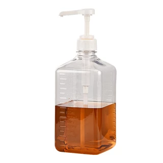 พร้อมส่ง ขวดใส่น้ำเชื่อม 1600 ml ขวดปั๊มไซรัป ขวดพลาสติกปั้มน้ำเชื่อม ขวปั้มน้ำเชื่อม ความจุสูง