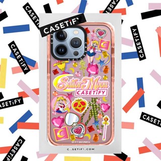 Casetify 【เซเลอร์มูน】เคสโทรศัพท์มือถือซิลิโคน TPU นิ่ม แบบใส กันกระแทก พร้อมกล่องบรรจุ สําหรับ iPhone 14 13 12 11 Pro MAX XR X XS MAX