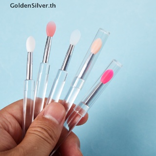 Goldensilver แปรงแต่งหน้า ซิลิโคน พร้อมฝาปิด กันฝุ่น 2 ชิ้น TH