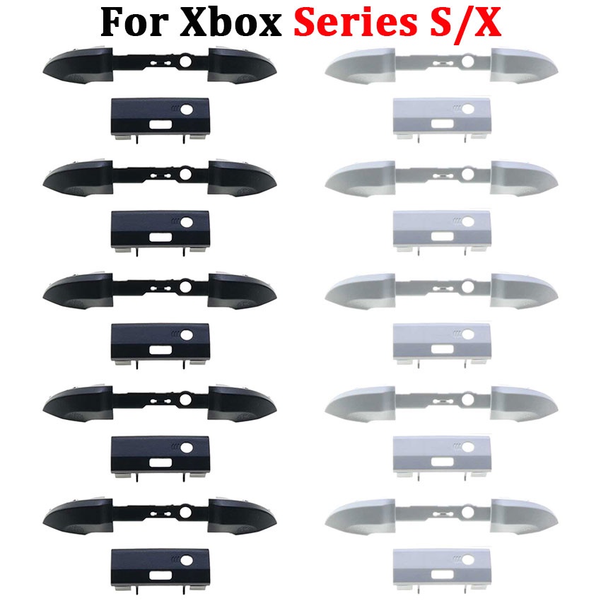 10 ชุด RB LB ปุ่มกันชนสําหรับ Xbox Series S X Controller ปุ่มทริกเกอร์ Mod Kit กลางบาร์ผู้ถืออะไหล่ซ่อม