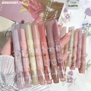 Flortte ลิปสติก ลิปบาล์ม เนื้อเจลลี่ กันน้ํา ให้ความชุ่มชื้น chusoeny