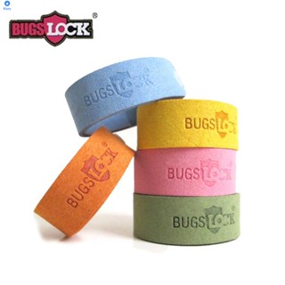 Bugslock สร้อยข้อมือน้ำมันหอมระเหยพืชผู้ใหญ่เด็กกลิ่นหอมป้องกันยุงมือและเท้าแพทช์สร้อยข้อมือไล่ยุง【 Blue】