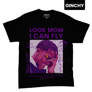 【ใหม่】Travis Scott Tee | Look Mom I can Fly | T-Shirt | ASTRO WORLD