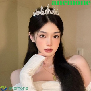 Anemone มงกุฎคาดศีรษะ ประดับเพชรเทียม สไตล์เกาหลี สําหรับเจ้าสาว งานแต่งงาน