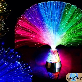 Shopqjc2988 โคมไฟ LED RGB ไฟเบอร์ออปติก เปลี่ยนสีได้ ใช้แบตเตอรี่ ขนาด 13 นิ้ว