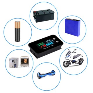Edb* IPX7 เครื่องวัดแบตเตอรี่ดิจิทัล 12v 24v 36v 48v 60v 72v กันน้ํา สําหรับรถยนต์ รถจักรยานยนต์ รถกอล์ฟ