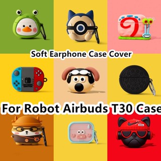 【imamura】เคสหูฟัง แบบนิ่ม ลายการ์ตูนเป็ด สําหรับ Robot Airbuds T30 T30