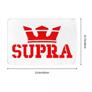 ใหม่ Supra (2) พรมเช็ดเท้า ผ้าสักหลาด กันลื่น ดูดซับน้ําได้ดี แห้งเร็ว 16x24 นิ้ว สําหรับห้องน้ํา ห้องนั่งเล่น โซฟา ห้องนอน พร้อมส่ง