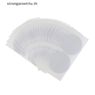 Strongaroetrtu สติกเกอร์ซีลฝาแคปซูลกาแฟ แบบอลูมิเนียม ใช้แล้วทิ้ง 50 ชิ้น