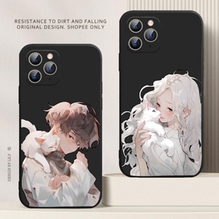 เคสโทรศัพท์มือถือแบบนิ่ม ผิวด้าน ลายแมวขาว สําหรับ Realme C35 C33 C31 C30 C30S C25 C25S C21 C21Y C20 C17 C15 C12 C11 C3 C2 C1 2020 2021