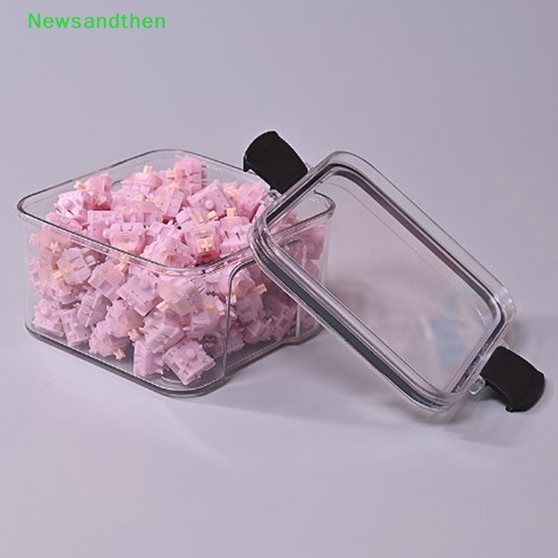 Newsandthen กล่องเก็บสวิตช์ (สามารถจัดเก็บได้ถึง 114 ชิ้น) สําหรับสวิตช์คีย์บอร์ดเชิงกล