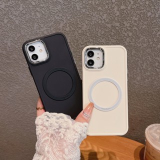 สีทึบ เคสไอโฟน11 เหลี่ยม เคสซิลิโคน iPhone Magnetic case compatible for iPhone xr 14 13 12 11 Pro max xsmax เคส 13 Pro max 12pm cases