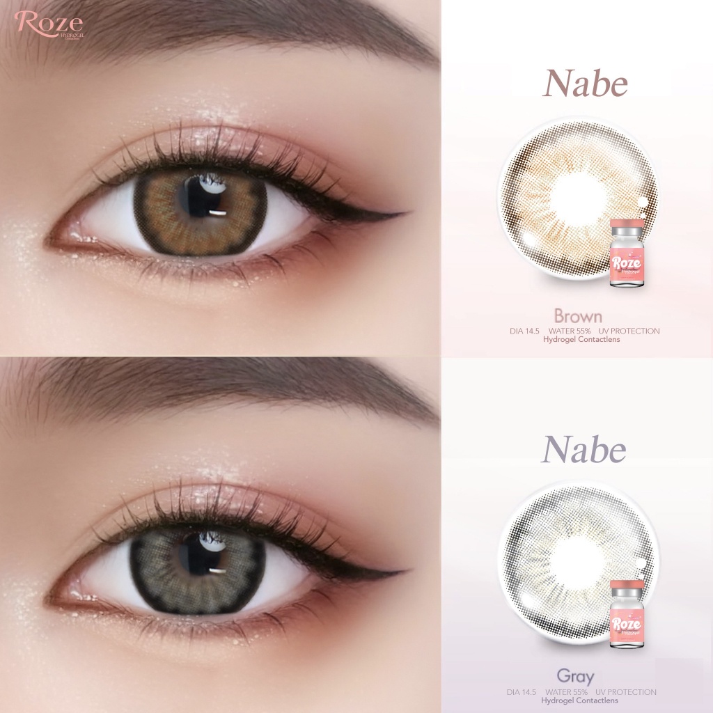 คอนแทคเลนส์ รุ่น Nabe เลนส์ Hydrogel ขนาดบิ๊กอาย (Rozelens)