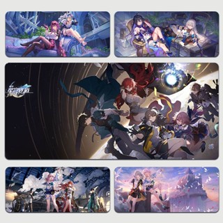 Honkai: Star Rail mouse pad March 7th / Himeko / Bronya extra thick waterproof locking edge desk pad แผ่นรองเมาส์ คีย์บอร์ด