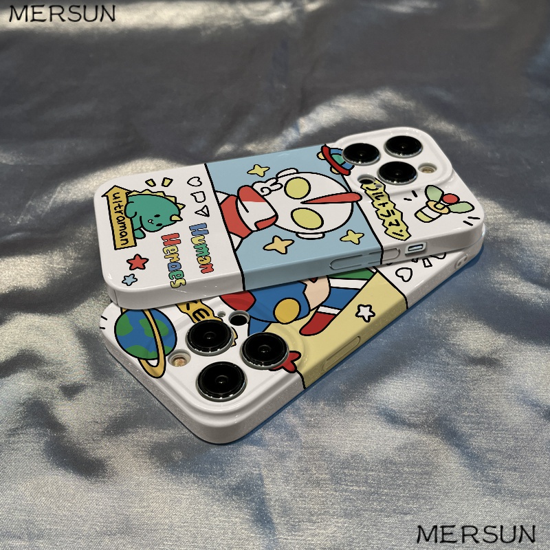 💕เคสโทรศัพท์มือถือ ลายการ์ตูนอุลตร้าแมน สําหรับ Apple Iphone x138 11pro 1214 7 7P1O