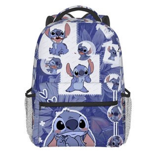 กระเป๋าเป้สะพายหลัง ลายการ์ตูน Stitch น่ารัก จุของได้เยอะ สําหรับนักเรียน