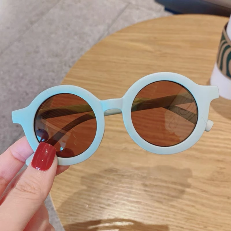แว่นตาเด็ก แว่นตาเด็กแฟชั่น แว่นกันแดดเด็ก ป้องกันรังสี UV400 สีทึบ thumbnail 10