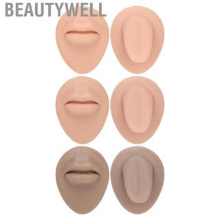 Beautywell Mouth Tongue Stud Display Model  Simulated Mouth Tongue Model Simple Operating Silicone Soft Small Size  for Jewelry Store