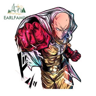 Earlfamily สติกเกอร์ไวนิล ลายการ์ตูนอนิเมะ One Punch Fanart Man กันแดด สําหรับติดตกแต่งรถยนต์ รถจักรยานยนต์ 13 ซม. x 10.5 ซม.