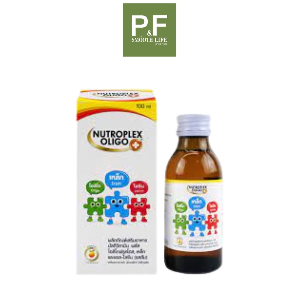 Nutroplex Oligo Plus วิตามินเสริมอาหาร สำหรับเด็ก 60 / 100 ml (1 กล่อง) รสส้ม
