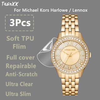 ฟิล์มกันรอยหน้าจอ TPU นิ่ม แบบใสพิเศษ สําหรับ Michael Kors MK Harlowe Mini Lennox Pavé Watch