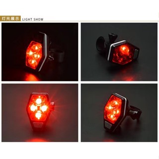 ไฟฉาย RAYPAL ไฟจักรยาน LED แบบสองดวง ไฟท้ายจักรยาน Bicycle warning light รุ่น RPL-2231 - สีแดง