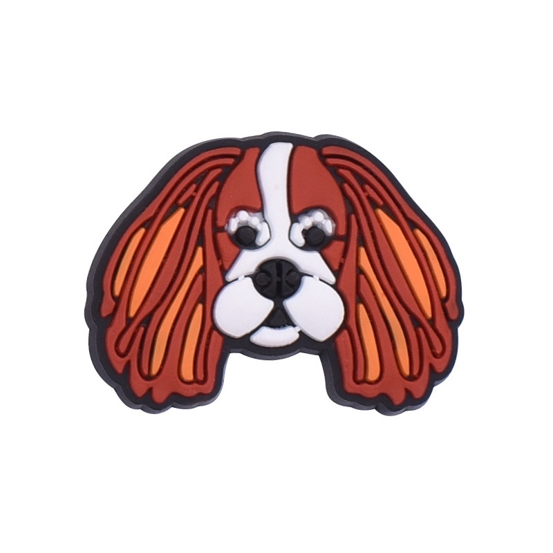French Bulldog Jibitz croccs Shih Tzu Paw Jibits Charm Pin น่ารัก Pomeranian Dalmatian สุนัข Jibbits Crocks สําหรับผู้หญิงรองเท้า Acessies รองเท้า Charms Pins ตกแต่ง