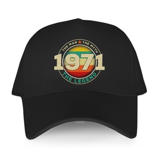 Eqeq 【พร้อมส่ง】หมวกหรูหรา สําหรับผู้ชาย &amp;#39;s Golf Snapback หมวกเบสบอล ผ้าฝ้าย ลาย Legend 1971 51th สไตล์วินเทจ แฟชั่น สําหรับผู้ชาย ของขวัญวันเกิด