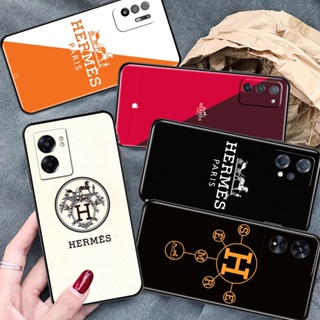 เคสโทรศัพท์มือถือซิลิโคน TPU กันกระแทก ลายโลโก้ Hermes มีลายด้านข้าง สําหรับ OPPO Realme 8 8S Q3 Q3I PRO C2 C3 C3I C11 2020 C15 C21Y C25Y 4G 5G